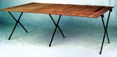 Profi - Klapptisch 2,0m mit Holzrolle 2,0 x 1,20m  , 7mm Massivholz mit 6 Bändern verbunden                              - Made in Germany !